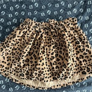 Leopard print corduroy skirt - 4T Excellent condition